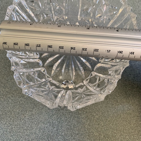 VINTAGE•crystal 3 footed tray• makeup •vanity - Picture 7 of 7